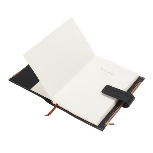 Записная книжка Pierre Cardin черная в обложке, 21,5х15,5х3,5 см фото 4