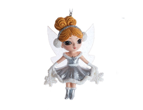 Ёлочная игрушка СНЕЖНАЯ ФЕЕЧКА МИКА, полистоун, 10 см, Kurts Adler