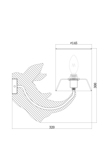 Настенный светильник (бра) Nashorn фото 5