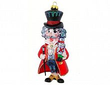 Ёлочная игрушка "Дроссельмейер со щелкунчиком", стекло, 6х6х15 см, Holiday Classics