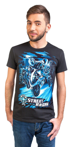 Мужская футболка"Wild Street Racing" фото 6