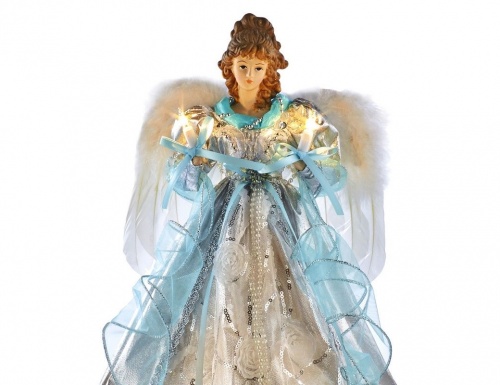 Светящаяся ёлочная верхушка - новогодняя фигурка "Ангел катарина", 40.5 см, Kurts Adler фото 2