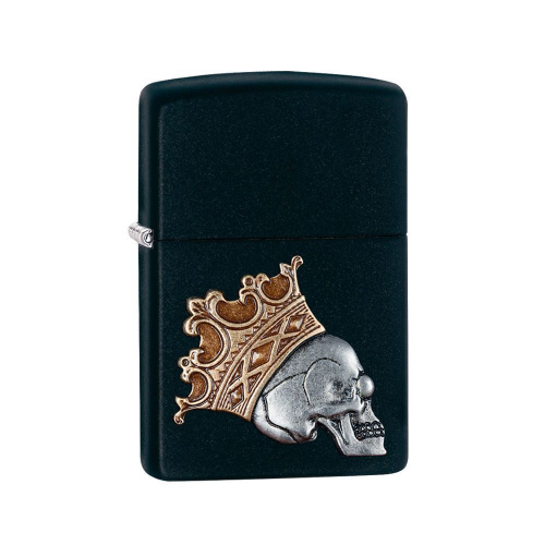 Зажигалка ZIPPO Classic с покрытием Black Matte, латунь/сталь, чёрная, матовая, 36x12x56 мм, 29100