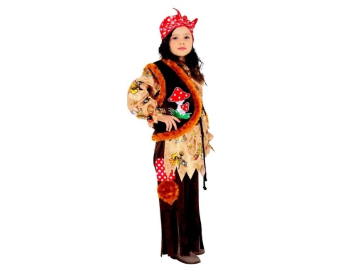 Карнавальный костюм Баба Яга, Батик