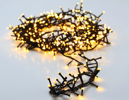Электрогирлянда SNAKE"-змейка" (на ель 180 см), 560 экстра тёплых белых LED ламп, 11+3 м, управление с телефона, контроллер, диммер, таймер, зеленый провод, уличная, Koopman International фото 2