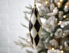 Ёлочное украшение СОСУЛЬКА 'АРЛЕКИНО КЛАССИКО', пенополистирол, 17 см, Winter Deco
