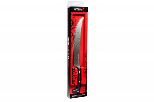 Нож Samura Sultan для нарезки, пчак, 21 см, G-10, дамаск 67 слоев фото 2