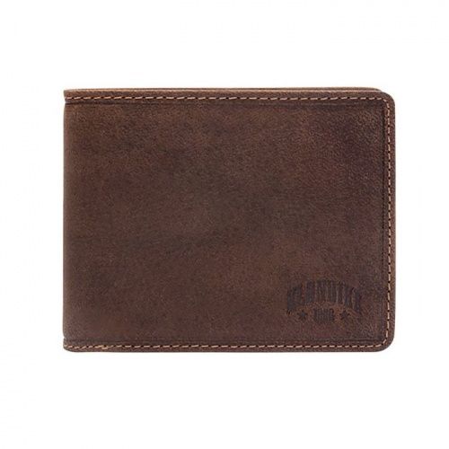 Бумажник Klondike John, коричневый, 11,5x9 см