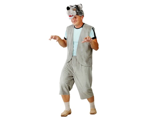 Карнавальный костюм для взрослых Волк, 52-54 размер, Батик