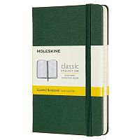 Блокнот Moleskine Classic Pocket,192 стр., зеленый, в клетку