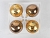 Набор стеклянных шаров ДИВНЫЙ САД, золотой с шоколадным, 4х75 мм, Елочка