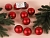 Набор однотонных пластиковых шаров, матовые, красные, 60 мм, упаковка 10 шт., Winter Decoration