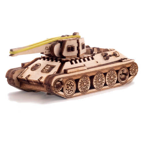 Деревянный конструктор UNIWOOD UNIT "Танк Т-34"