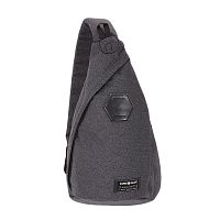 Рюкзак Swissgear, с одним плечевым ремнем, cерый, 25х15х45 см, 7 л