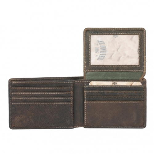 Бумажник Klondike Billy, коричневый, 11x8,5 см фото 4