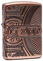Зажигалка ZIPPO Armor™ с покрытием Antique Copper™, латунь/сталь, медная, матовая, 36x12x56 мм, 29523