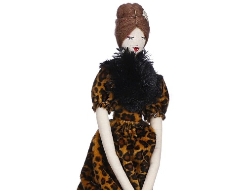 Интерьерная кукла "Мадемуазель с сумочкой", полиэстер, 26х3х47 см, Edelman фото 2