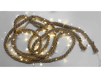 Светящаяся верёвочка "Фисэль", 100 теплые белые LED-огней, 5+5 м, Peha Magic
