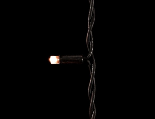 Светодиодная бахрома Legoled 3.2*0.9 м, 168 экстра теплых белых LED ламп, черный КАУЧУК, соединяемая, IP54, Laitcom фото 2
