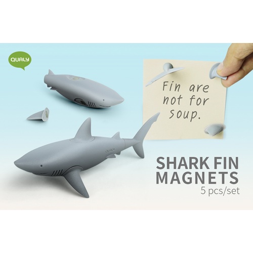 Набор из 5 магнитов для холодильника shark фото 7