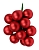 ГРОЗДЬ стеклянных матовых шариков на проволоке, 12 шаров по 25 мм, цвет: красный, Kaemingk (Decoris)