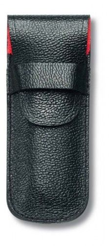 Чехол кожаный черный для перочинных ножей 84 мм, толщиной 3 уровня