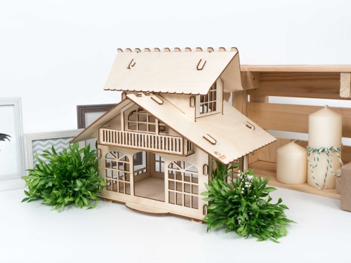 Конструктор 3D деревянный Lemmo Кормушка &quot;РИО&quot; фото 2