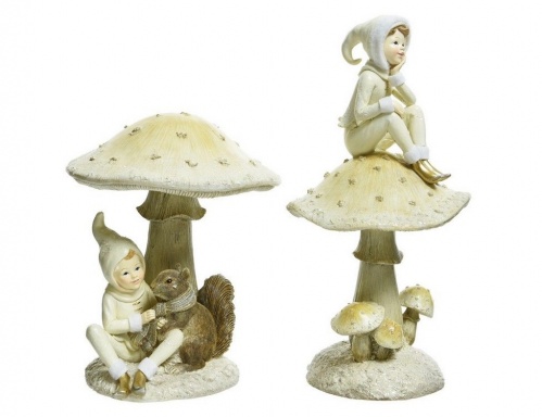 Статуэтка "Эльф-грибовичок", полистоун, 24-32 см, разные модели, Kaemingk