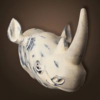 Голова носорога roomers furniture, 4430-cr, 30x23x23 см