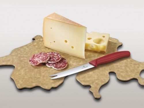 Набор Victorinox Swiss Map: нож для овощей и сыра 11 см + разделочная доска Epicurean, 6.7191.CH фото 2