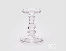 Стеклянный подсвечник КАМИЛЛО, 15 см, EDG
