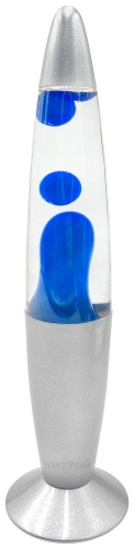 Лава-лампа, 41 см, Прозрачная/Синяя