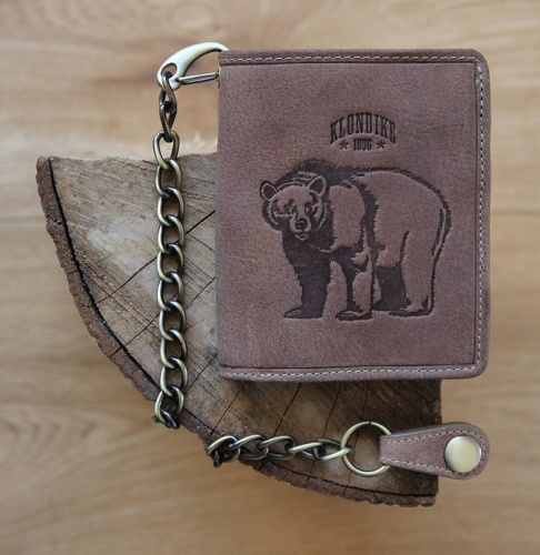 Бумажник Klondike Wayne Bear, коричневый, 10,5x12,5 см фото 9