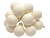 ГРОЗДЬ стеклянных матовых шариков на проволоке, 12 шаров по 25 мм, цвет: белая шерсть, Kaemingk (Decoris)
