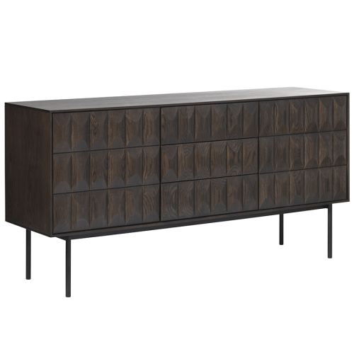 Комод unique furniture, latina, 3 секции, 160х45х79 см фото 2