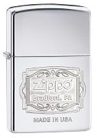 Зажигалка ZIPPO Classic с покрытием High Polish Chrome, латунь/сталь, серебристая, глянцевая, 36x12x, 29521