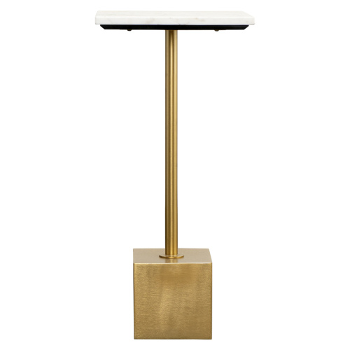 Столик приставной svein, 30х30 см, мрамор/золотой фото 5