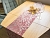 Дорожка для стола РОЖДЕСТВЕНСКАЯ РАДОСТЬ (Листья), розовая, 28х270 см, Due Esse Christmas