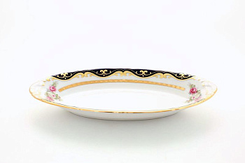 Овальное блюдо "Соната" 23 см "07116125-0440" Leander, белый; розовый