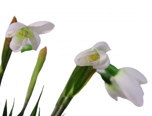 Искусственные цветы в горшочке "Весенняя радость - подснежники", 19 см, Edelman фото 2