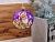 Стеклянный ёлочный шар ЗОДИАК: КОТ КЛАУС В КОЛПАКЕ, фиолетовый, 95 мм, Елочка