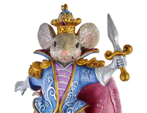 Ёлочная игрушка "Мышиный король", полистоун, Kurts Adler фото 2
