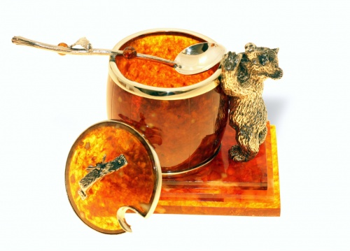 Сувенир "Медовый медведь" из янтаря, medv.10 фото 4