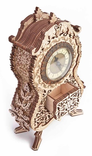 Механическая сборная модель Wood Trick Винтажные часы фото 9