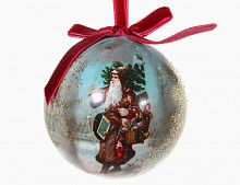 Елочный шар из папье-маше Щедрый Санта (ShiShi)