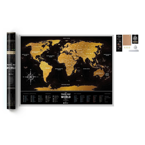 Карта travel map black world фото 23