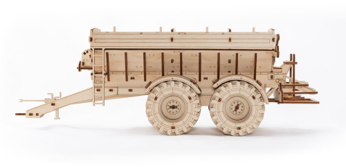 Конструктор деревянный 3D EWA Прицеп к трактору Кировец К-7М фото 3