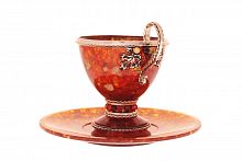 чашка чайная "Виноград" большая из янтаря, 11503/ROE