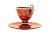 чашка чайная "Виноград" большая из янтаря, 11503/ROE, Бронза