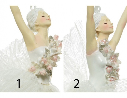 Ёлочная игрушка "Воздушная балерина", полистоун, 17-18 см, разные модели, Kaemingk фото 2
